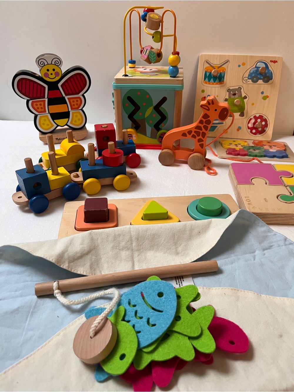 Premium Wooden Toddler Toy Bundle Lovevery KiwiCo Hape Haba Melissa Doug Lot